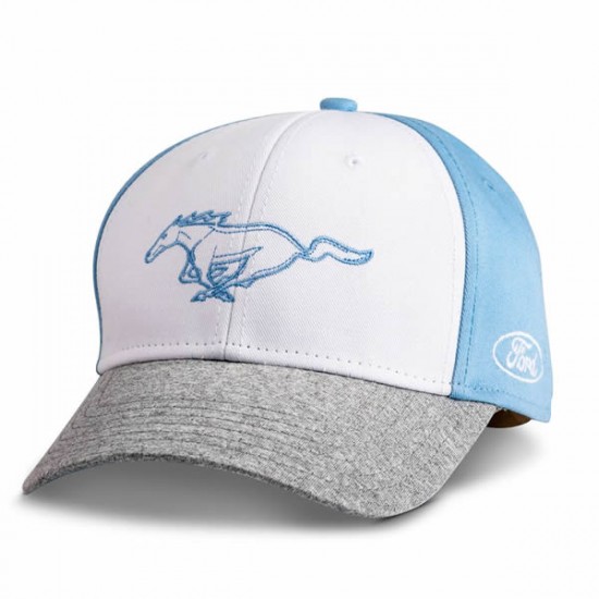 Ford Collection Womens Mustang Cap Blue/White/Grey